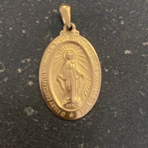 plated mother Marie medal